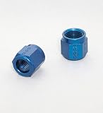 Earl's 581806 Blue Anodized Aluminum -6AN Tube Nut - Set of 2