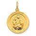 Sterling Silver & 24k Gold -plated Saint Anne Medal