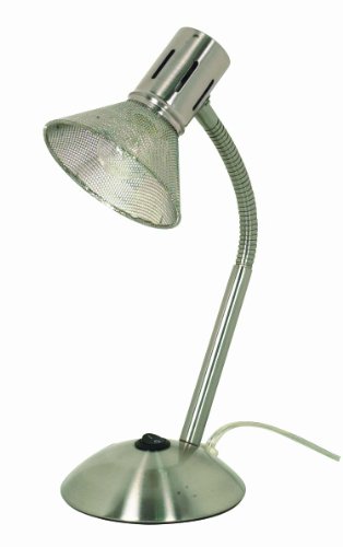 Satco Products 60/862 Small Goose Neck Desk Lamp, Brushed Nickel On Sale