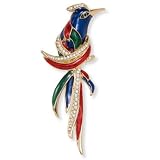 Crystal Bird Pin