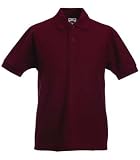 Fruit of the Loom childs 65/35 pique polo shirt Burgundy age 14 to 15
