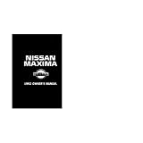 1992 NISSAN MAXIMA Owners Manual User Guide by Nissan