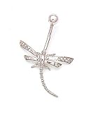 14k White Dragonfly Belly Ring - JewelryWeb