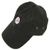 Youth golf cap in black, white and khaki with coordinating logo