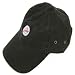 Youth golf cap in black, white and khaki with coordinating logo