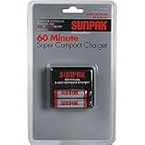 Sunpak ACC-M1074-01 Super-Compact 60-Minute Charger with 2 NiMH AA Batteries