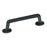 Hickory Hardware P3672-BI 4-Inch Carbonite Cabinet Pull, Black Iron