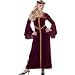 Women Small 6-8, Burgundy - Beautiful Guinevere Medieval Dress - Necklace not included