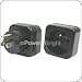 International Plug Adapter France Female to USA Grounded NEMA 5-15 Male Plug