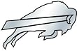 Buffalo Bills Silver Auto Emblem - Football Sports Merchandise