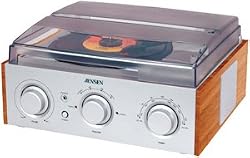 Jensen 3-Speed Stereo Turntable with AM-FM Stereo Radio