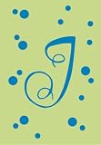 Outdoor Living : Monogram Polka Dot Regular Size Flag - J