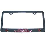 Steel fram license plate with the Arizona Cardinals logo