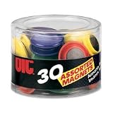 Officemate International Corp : Magnets,F/ Metal Presentation Board/File Cabinets,30/PK,Ast. -:- Sold as 1 PK