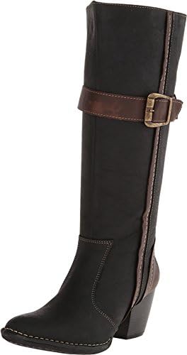 Lobo Solo Women's Molly Wide Calf Black Leather Boot 5 M