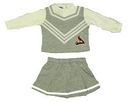St. Louis Cardinals Girls Two Piece Cheerleader Outfit, Size= 18 Months