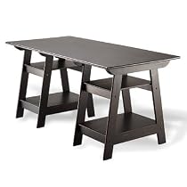 Madison Large Trestle Desk - Antique Black