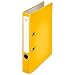 Leitz 231133 Ordner Plastik Chromos, mit Schlitzen, A4, schmal, gelb