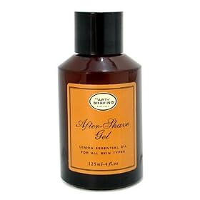 After Shave Gel Alcohol Free - Lemon Essential Oil - 125ml/4oz