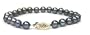 14k Freshwater Black Pearl Bracelet (7.0-7.5mm/7in)