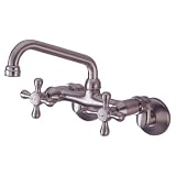 Satin Nickel Wall Mount Faucet
