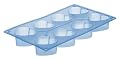 Le Creuset Silicone Cook N Bake 8-Cup Heart Muffin, Blue Mist