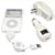 Apple iPod USB Travel Kit with Car Charger/ Travel Adapter/ Cable - White