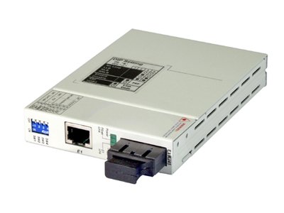 T1 to multimode fiber optic media converter (T1 fiber modem) - FIB1-T1R-SC2F, SC, 2Km, 1310nm On Sale
