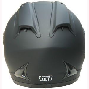Full Face Sports Bike Motorcycle Helmet DOT 510 Matt Black (XL)