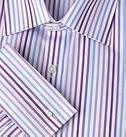 2 Longer Ultimate Non Iron Pure Cotton Triple Striped Shirt
