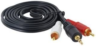 MYE 1.5 m 3.5 mm to 2 RCA Cable (Black)