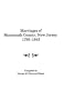 Marriages of Monmouth County, New Jersey, 1795-1843