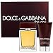 D & G The One for Men Gift Set - 3.4 oz EDT Spray + 2.5 oz Aftershave Balm