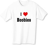 I Love/Heart Boobies Adult T-Shirt Various Colors