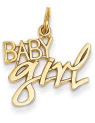 Genuine IceCarats Designer Jewelry Gift 14K Baby Girl Charm