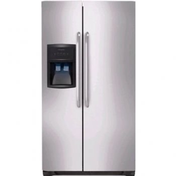 Frigidaire: FFHS2313L 22.6 cu. ft. Side By Side Refrigerator with 3 Glass SpillSafe Shelves, Ready-S