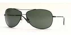 Ray-Ban RB 3272 006 Matte Black Sunglasses With Crystal Green Lenses- 58mm