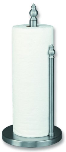 15 Studio Steel Brushed Steel Standing Paper Towel Holder