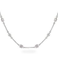 Dazzling Princess Cut CZs by the Yard Necklace
