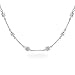 Eve's Addiction Dazzling Princess Cut CZs by the Yard Necklace