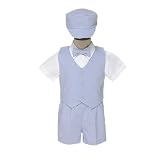 Boys Easter Suit - Blue 5 Pc Set (6/9M - 4)