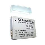 1200mah Li-Ion NB-5L Battery NB5L Replacement for CANON PowerShot SD700 SD8 ....