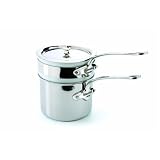 Mauviel M'Cook 7 Ply Stainless Steel 1.6 Quart Bain Marie With Lid