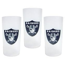Oakland Raiders NFL Tumbler Drinkware Set (3 Pack)