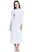 Del Rossa Women's Cotton Knit Nightgown, Long Henley Sleep Dress