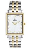 Bulova Two-tone Bracelet White Dial Men's watch #98A115