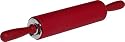 Fiesta Products Traditional Rubber Handles Sil-pin Silicone Rolling Pin, Red