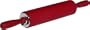 Fiesta Products Traditional Rubber Handles Sil-pin Silicone Rolling Pin, Red