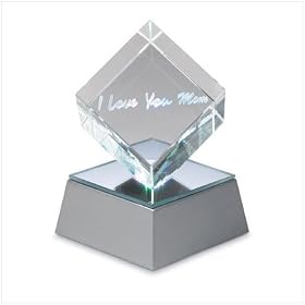 I LOVE YOU MOM LIGHTED CUBE