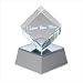 Glass Collectable ''Love You Mom'' Lighted Cube